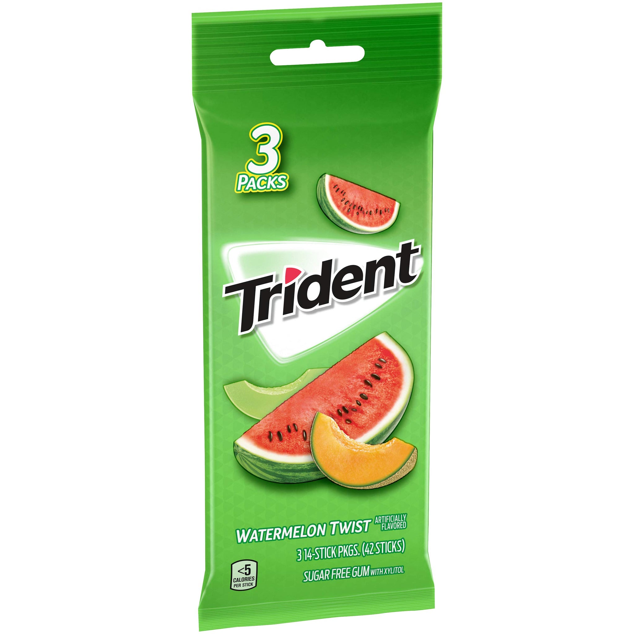 Trident Sugar-Free Chewing Gum, Watermelon Twist Flavor, 42 Count (Pack of 1)