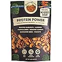 SteadyCrunch Protein Power Mixed Nuts - High Protein Snacks & Keto Nut Mix - Non-GMO, Vegan & Gluten Free Healthy Snacks - Almonds, Cashews & Walnuts