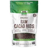 NOW Foods, Organic Raw Cacao Nibs, Rich, Pure Cacao Bean Bits, Dark Chocolate Flavor, Certified Non-GMO 8-Ounce (Packaging May Vary)