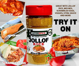 Jollof Rice Seasoning 3.8oz | Crafted with 100% Herbs and Spices With No Additives, No Salt, No Sugar, No MSG, Gluten Free | Great For Keto, Great