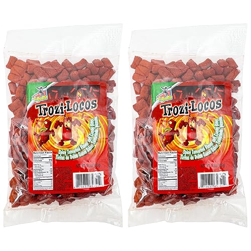 Trozi-Locos Spicy Tamarind Soft Candy Bites 14.1 oz (2 Pack) Sweet & Spicy Tamarind Candy Strips, Authentic Mexican Candy, Tiritas de Tamarindo