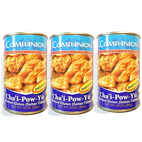 3 Pack Companion Cha’i-Pow-Yu Braised Gluten (Seitan Tidbits)10 Oz Each???