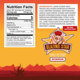 Blazing Star Scorpion Rub - Extra Spicy BBQ Rub with Trinidad Scorpion Peppers - Bold Seasoning for Ribs, Wings, Chicken, Pork, and Beef - Veteran