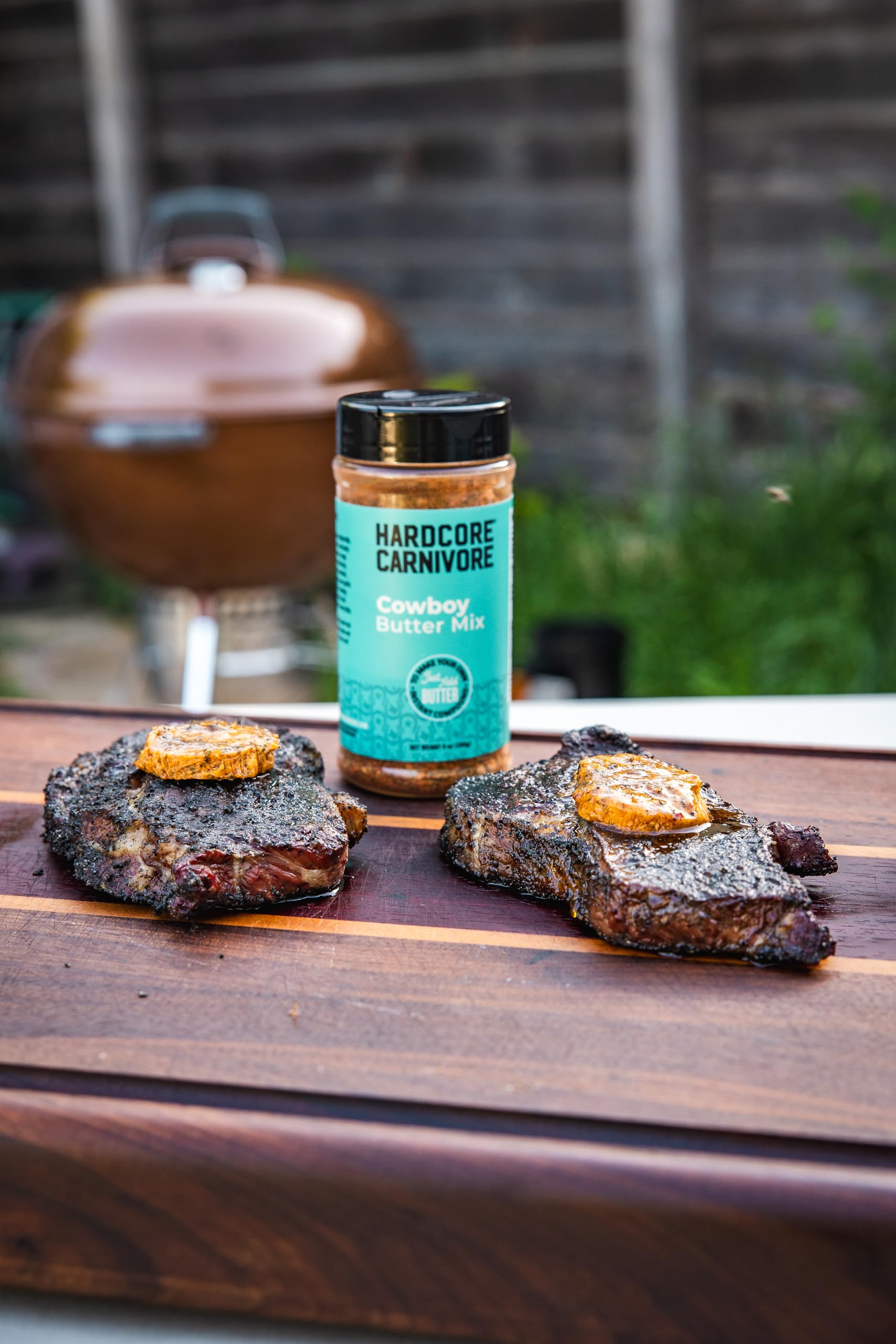 Hardcore Carnivore Cowboy Butter Mix (9 oz Shaker) Texas-Made Seasoning Blend for Rich, Savory Compound Butter