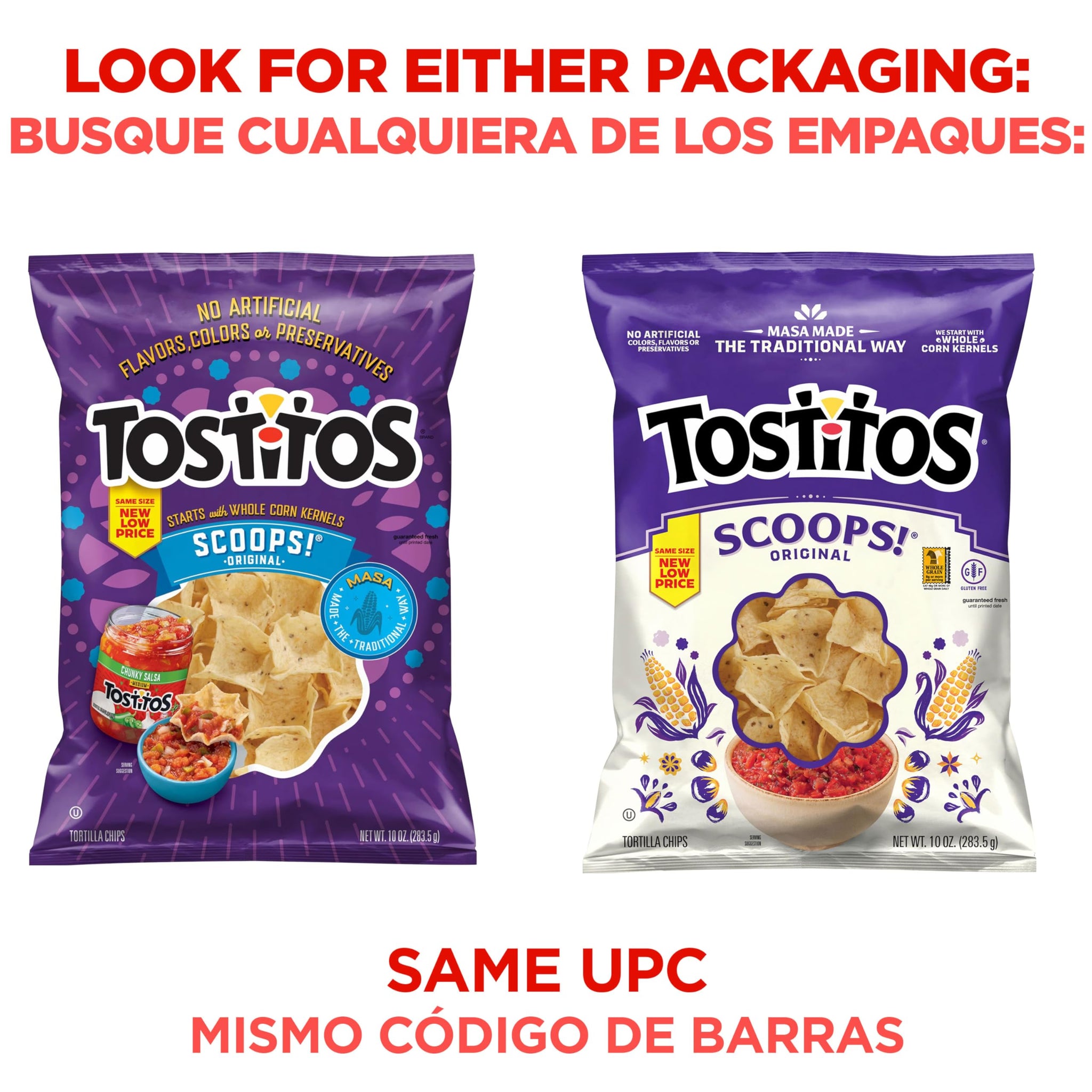 Tostitos Scoops Tortilla Chips, 10oz Bag