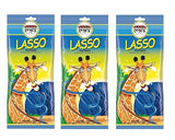 Paskesz Lasso Intensely Flavored Blue Raspberry Laces 3.5 Oz. (Pack of 3)