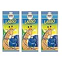 Paskesz Lasso Intensely Flavored Blue Raspberry Laces 3.5 Oz. (Pack of 3)