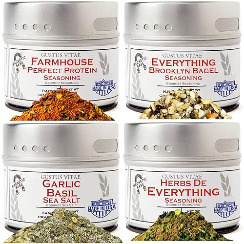 Luxury Beginner Cook Seasonings Collection | Gourmet Spice Blends & Rubs | All Natural | Non GMO | Small Batch | Hand Made| Artisanal Seasoning Blends