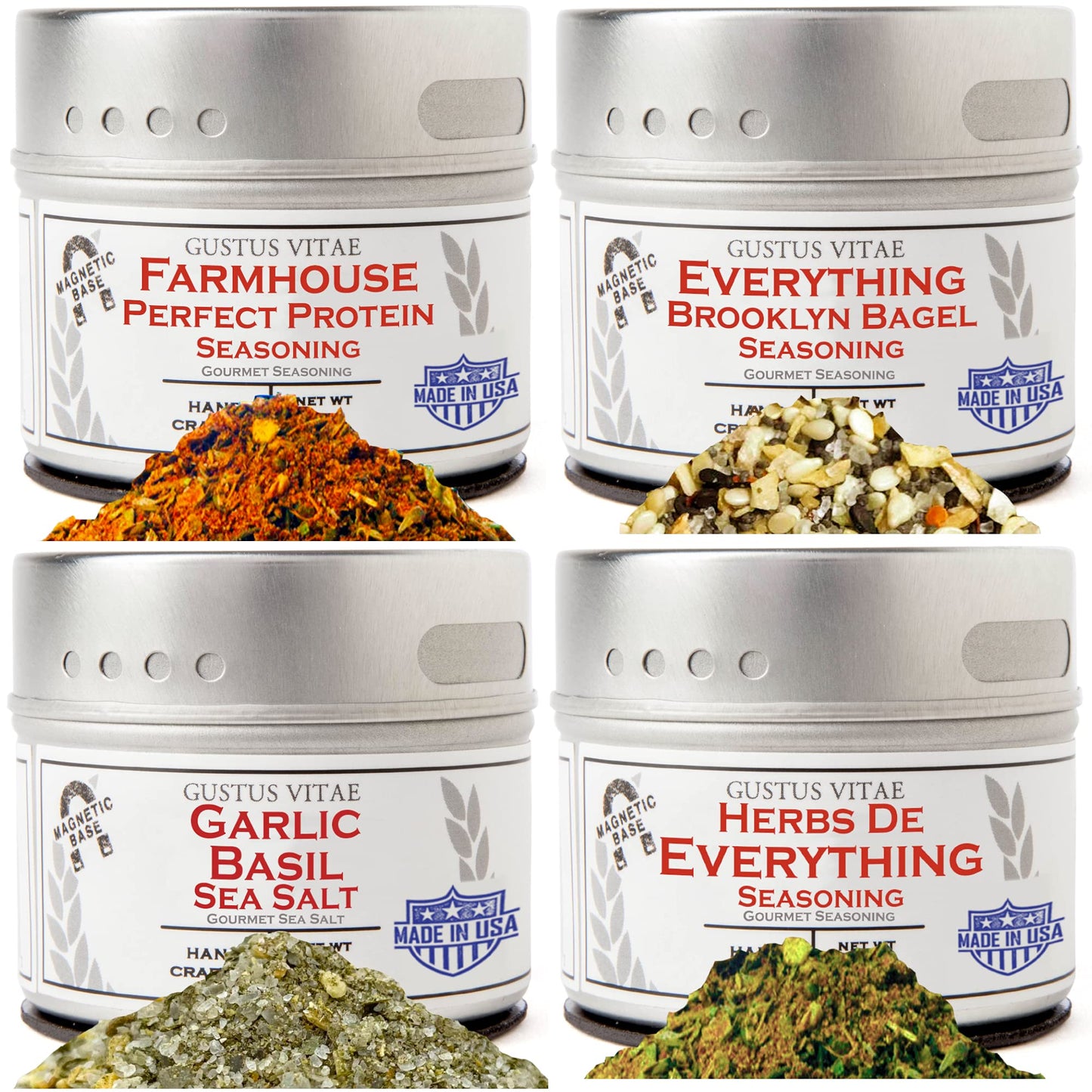 Luxury Beginner Cook Seasonings Collection | Gourmet Spice Blends & Rubs | All Natural | Non GMO | Small Batch | Hand Made| Artisanal Seasoning Blends