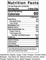 Amish Made BBQ Sauce 16 oz. Jar 2pack (Apple Hickory)