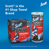 Scott® Shop Towels Original™ (58145), Blue Shop Towels, 1 Pack of 3 Big Rolls, Large 11"x9.4" Towel, (60 Sheet/Roll, 180 Sheet Total)