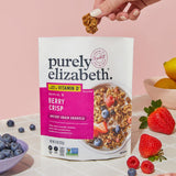 Purely Elizabeth Berry Crisp Granola wit Vitamin D, Made with Organic Oats and Ancient Grains, Gluten-Free, Non-GMO (3 Ct, 8oz Bags)