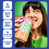 Cove Prebiotic Soda Soft Drinks with Zero Sugar - Refreshing Healthy Soda Alternative with 4g of Fiber for Digestive Support - Natural, Caffeine Free