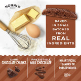 Nonni's Triple Chocolate Biscotti Italian Cookies - 3 Boxes Triple Chocolate Italian Biscotti Cookies w/Dark Chocolate - Biscotti Individually Wrapped