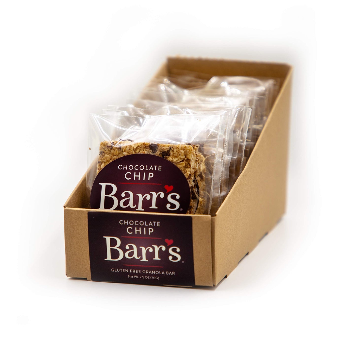 Mrs. Barr’s Natural Foods Granola Bars | Chocolate Chip | Certified Organic Gluten Free Oats | Soft Texture | Small Batch | Gourmet Quality | Real