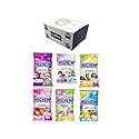 Hi Chew 6 Different Flavors Variety Pack (Superfruit Mix (New Flavor), Tropical Mix, Sweet and Sour, Strawberry, Original Mix, and Fizzies) (Pack