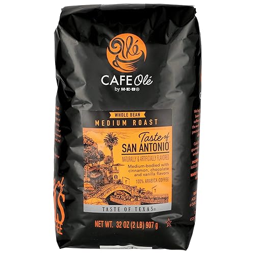 Cafe Ole Taste of San Antonio whole bean coffee 32 oz
