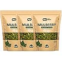 Mulberry Leaf Tea 8 Oz, Dried Crushed Leaves, Best Caffeine Free Tea - Way4Organic (8 Oz (3 Pack))