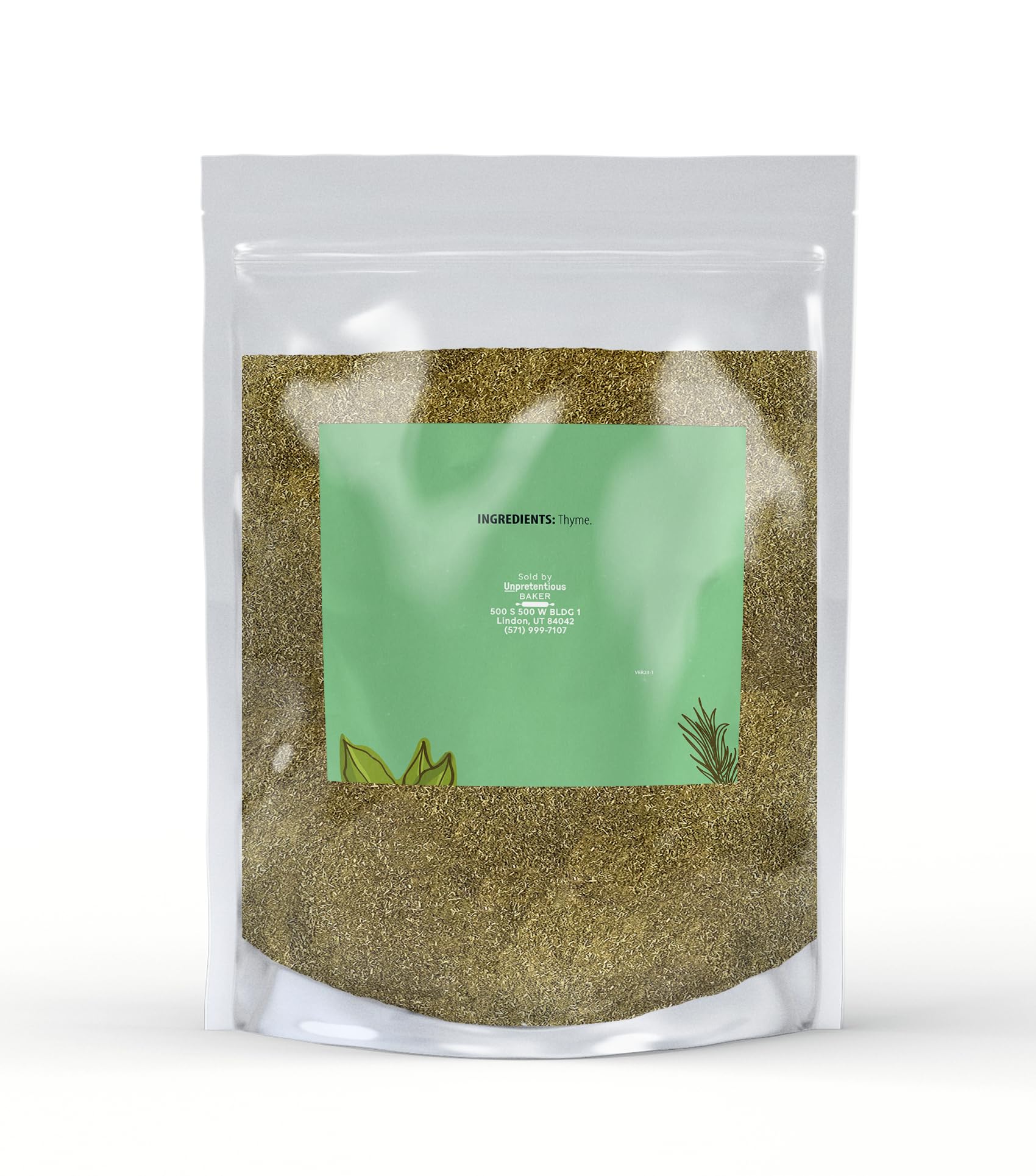 Unpretentious Ground Thyme, 1 lb, Versatile Seasoning, Savory Flavor, Soups & Sauces
