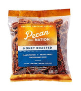 Pecan Nation Honey Roasted Georgia Pecans, 16 oz., Natural, No Preservatives, Anti-oxidant Rich, Non-GMO, Irresistible Healthy Snacking Pecans