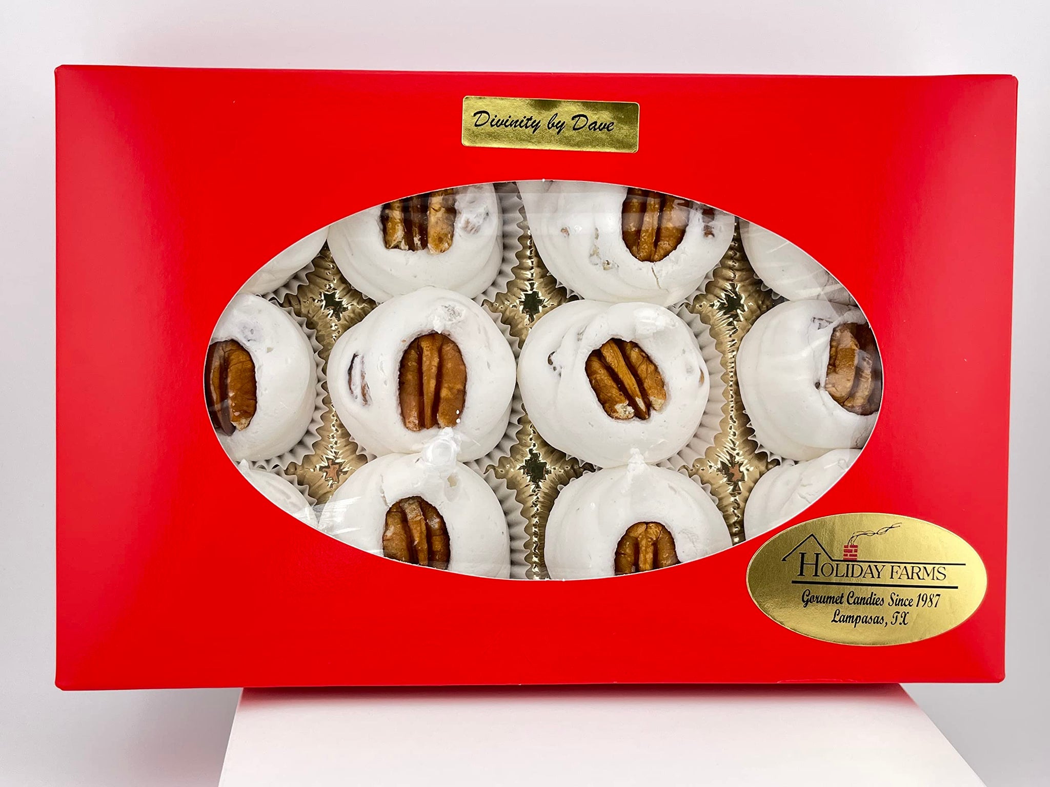 12 Piece Divinity Gift Box (With Pecans) Old Fashioned Divinity, Just Like Home Made
