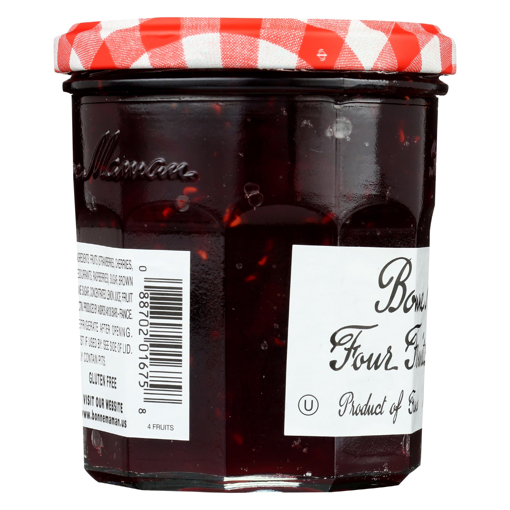 Bonne Maman, Preserve Four Fruit, 13 Ounce