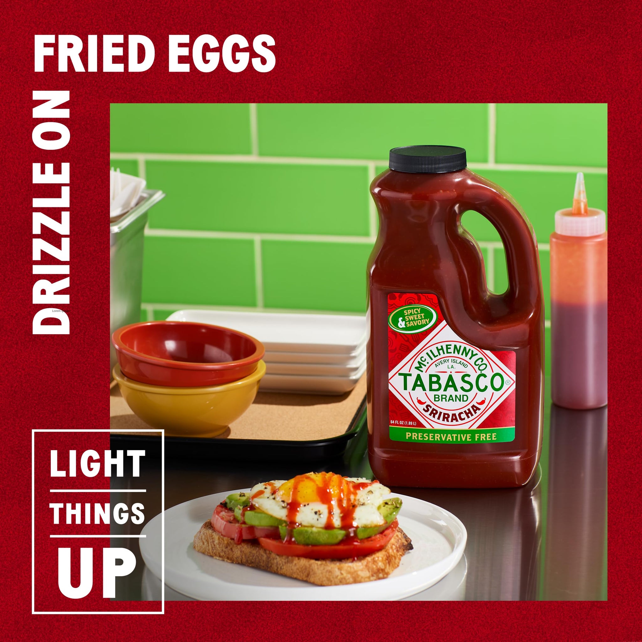 TABASCO® Brand Sriracha Sauce, 64 oz (Pack of 1)