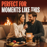 Double Neat Maple Bourbon Almonds - Healthy Fathers Day Snacks Gift - Bourbon Snacks for Men - Vegan & Gluten-Free - Slow-Roasted Candied Almonds