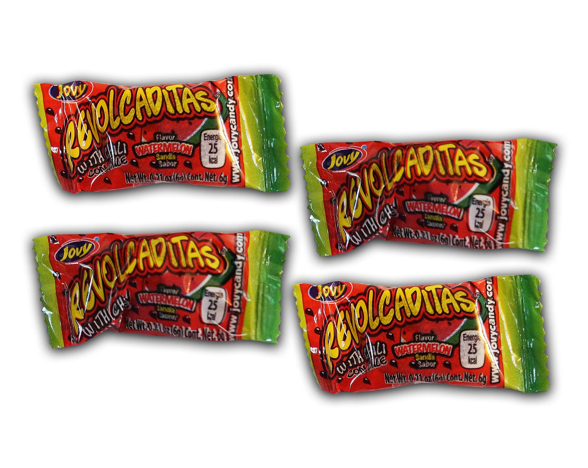 Jovy Revolcaditas Chili Watermelon Candy - Irresistible Sweet Heat in Every Bite! (6oz)