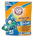 Arm & Hammer Clean Burst 5-in-1 Laundry Detergent Power Paks, High Efficieny (HE), 42 Count