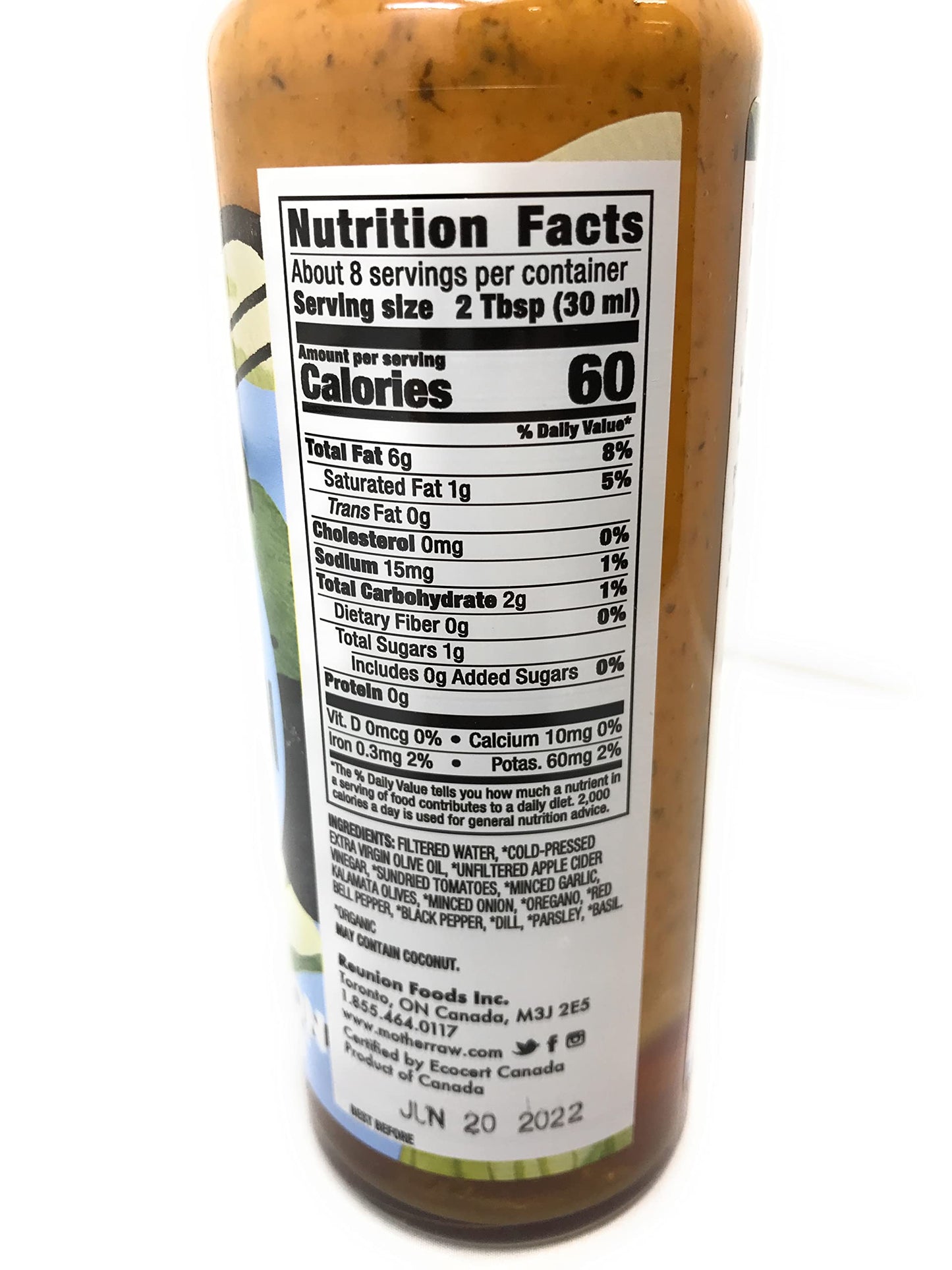 Mother Raw, Dressing Marmalade Mediterranean Organic, 8 Fl Oz