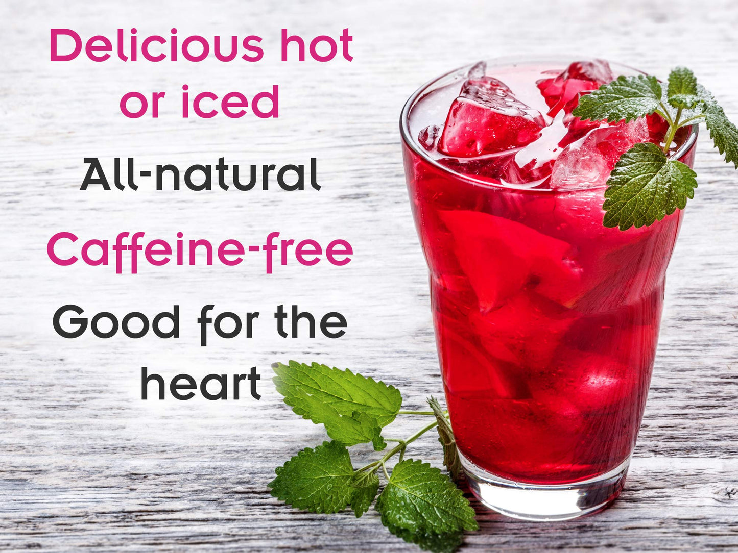 Strawberry Fields Hibiscus Herbal Fruit Tea - Caffeine Free Loose Leaf Bulk Berries Herbs and Fruit - 1 Pound (16 Oz) Pouch