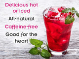 Strawberry Fields Hibiscus Herbal Fruit Tea - Caffeine Free Loose Leaf Bulk Berries Herbs and Fruit - 1 Pound (16 Oz) Pouch