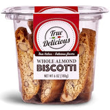 True Delicious WHOLE ALMOND BISCOTTI, Fine Italian cookies, baked twice (4 boxes of 6oz each) …