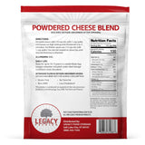 Legacy Essentials Long Term Dried Cheese Powder - 15 Year Shelf Life Powdered Cheese Blend for Emergency Food Storage Supply (Quantity 1)