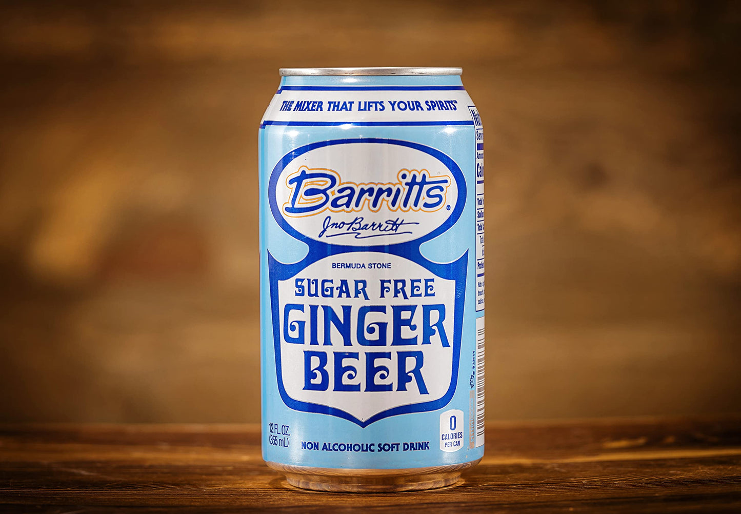 Barritt's Sugar Free Diet Ginger Beer, Non-Alcoholic Soda Cocktail Mixer, 12 fl oz Cans, 12 Pack, No Aspartame