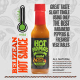 Hot Mama's Belize Mild Pepper Sauce, All Natural, No Preservatives, Non GMO - Gluten-Free, Vegan-Friendly, Fresh Ingredients - Great for Healthy Meals
