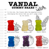 Vandal Gummy Bears by WhIsBe - Gluten-Free, Bold Art-Inspired Candy - Resealable 8 oz. Stand Up Bag | 2 Pack