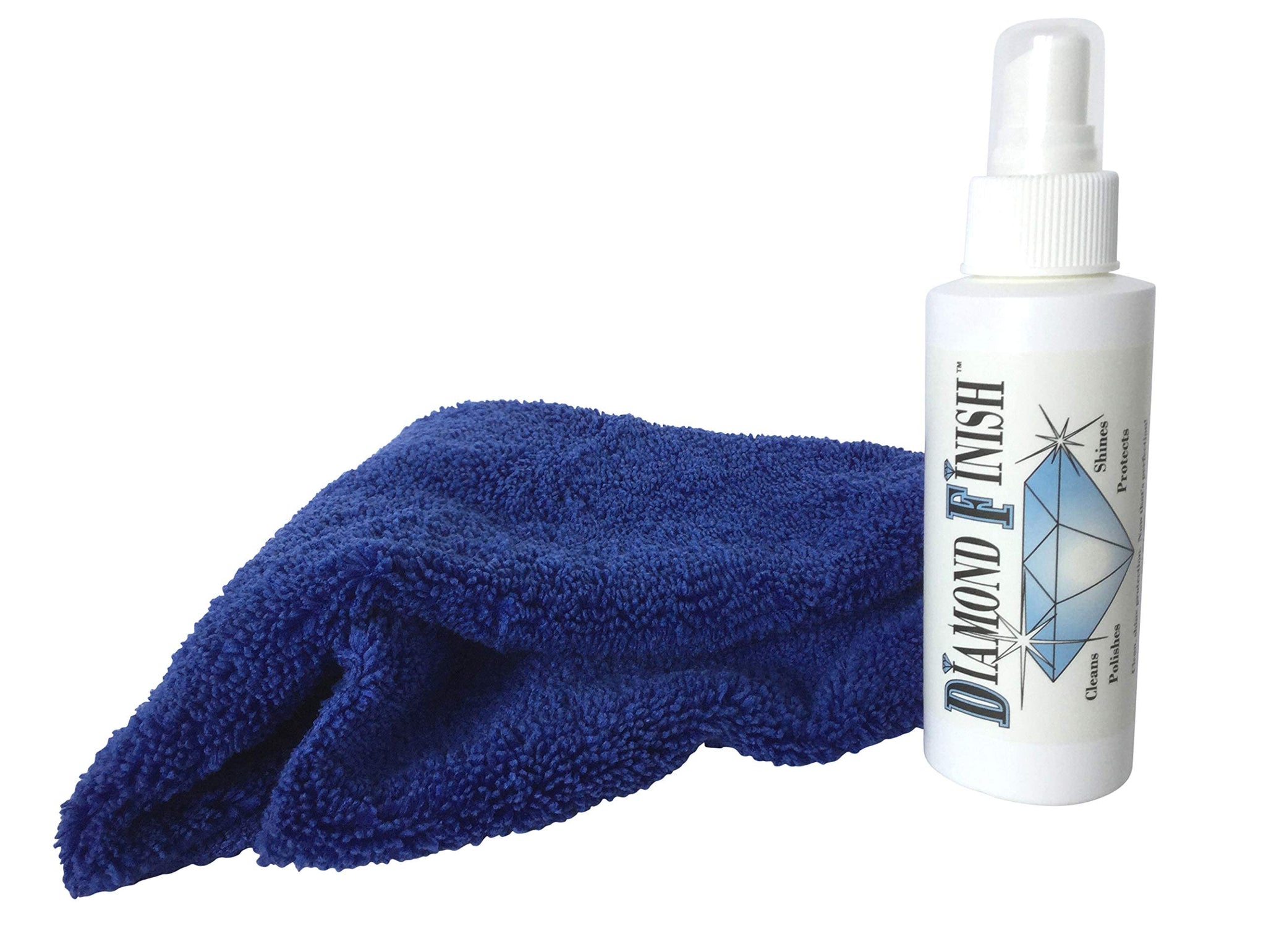 Diamond Finish 4oz Cleaner Polish Protector Removes & Repels Fingerprints, Dirt, Water Spots, Skin Oils, on Cell Phones, Glasses, Musical Instruments