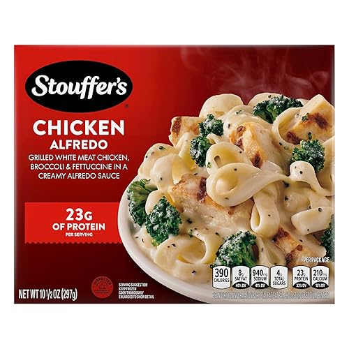 Stouffer's CLASSICS Chicken Fettuccini Alfredo, Frozen Meal, 10.5 Ounce