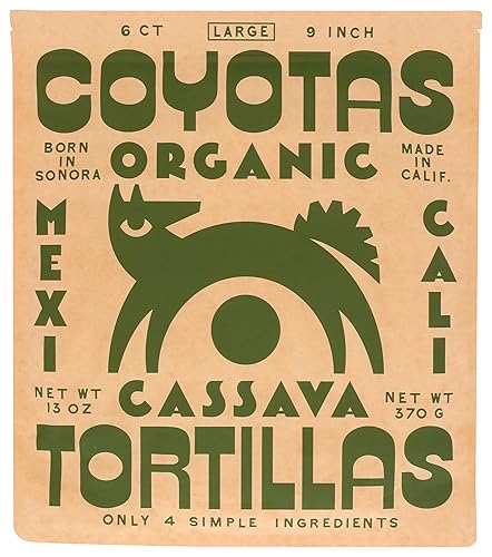 Coyotas, Frozen, Tortillas Cassava Large, 13 Ounce