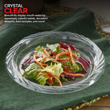 Stock Your Home 240-Count, 7 Inch Clear Plastic Plates, Flexible, Disposable Heavy Duty Party Dinner Plate, for Wedding Reception, Holiday Parties