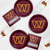 Trendware Washington Commanders Tailgating Kit, Serves 8, Officially Licensed