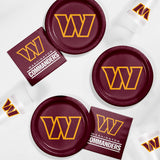 Trendware Washington Commanders Tailgating Kit, Serves 8, Officially Licensed
