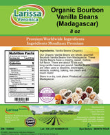 Organic Bourbon Vanilla Beans (Madagascar) (8 oz, ZIN: 526060)