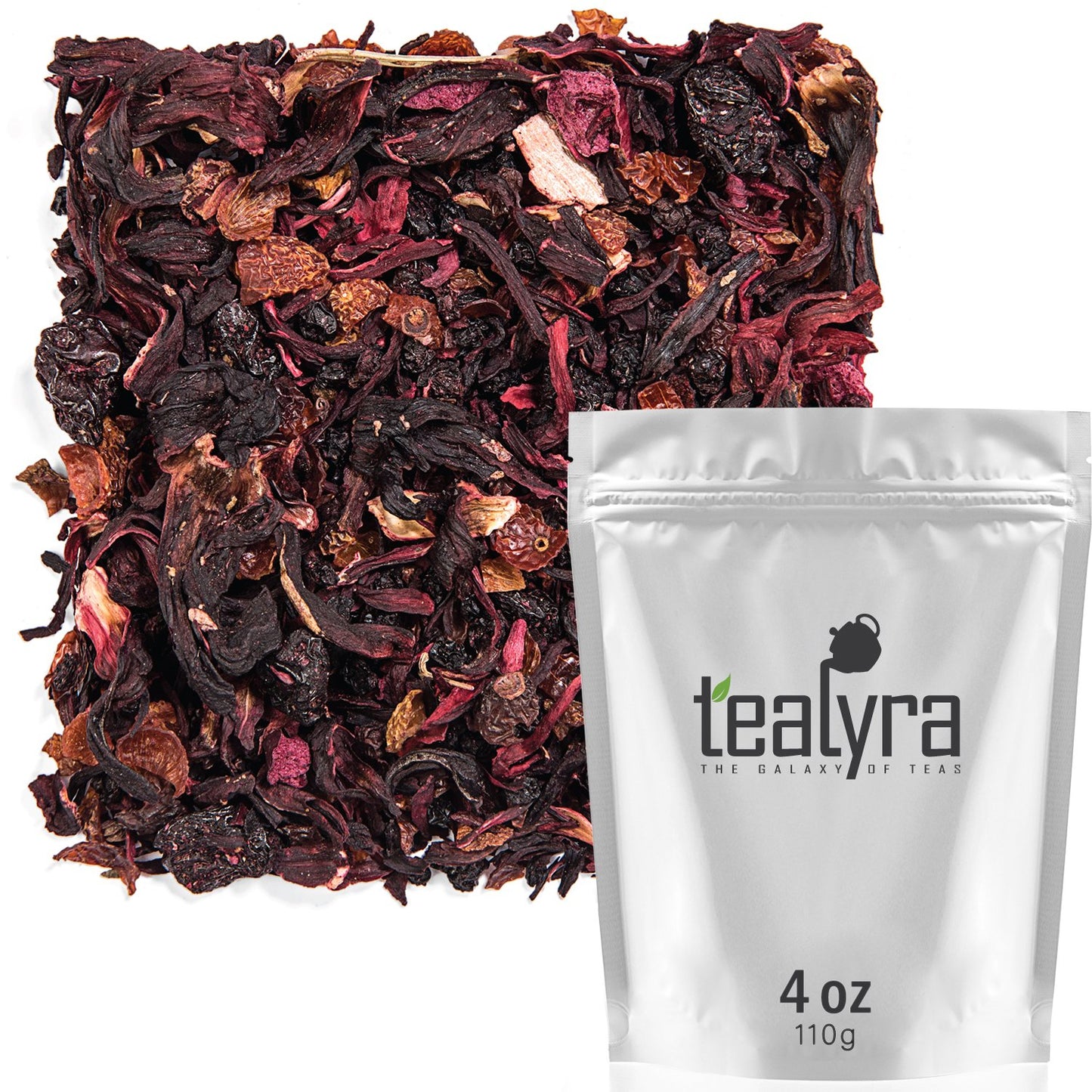 Tealyra - Cherry Goddess - Fruity Herbal Loose Leaf Tea - Caffeine-Free - Vitamin Rich - Hot or Iced Drink - 110g (4-ounce)