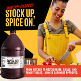 Capital City Mambo Sauce Mild, Washington DC Wing Sauces, Perfect Condiment for Wings Chicken Pork Beef Seafood Burgers Rice or Noodles, 128oz (1