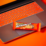 REESE'S NUTRAGEOUS Chocolate, Peanut Butter, Caramel and Peanut Candy Bars, 1.66 oz (18 Count)