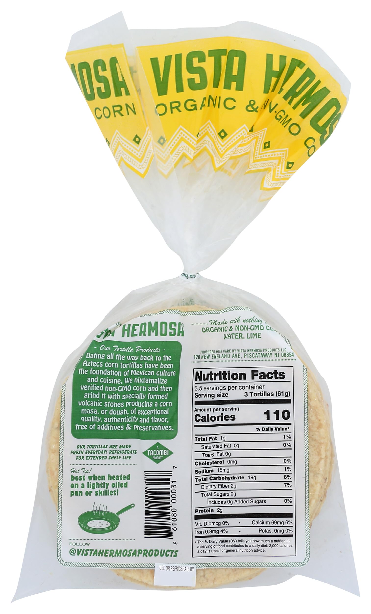 Vista Hermosa Corn Tortillas 10 Count, 8.5 OZ
