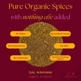 Spice Hut - Dal Makhani Lentil Seasoning Organic, No Salt, Indian Lentil Desi Spice Masala for Cooking flavorful Toor, Moong, Urad Dal, Beans